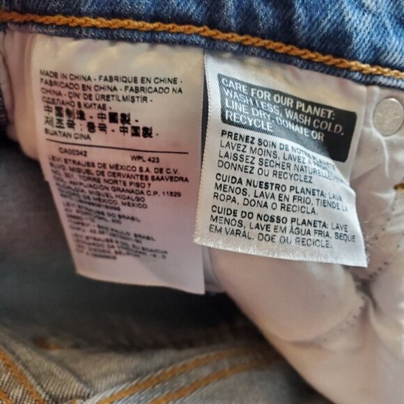 Levi's High-Rise Wedgie Straight Jeans Size 24 - Picture 7 of 10